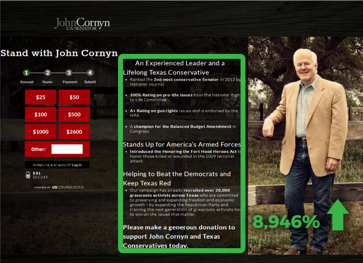John Cornyn - Value Proposition Treatment