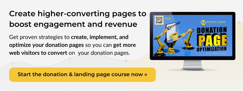 Donation & Landing Page Optimization Course CTA - New