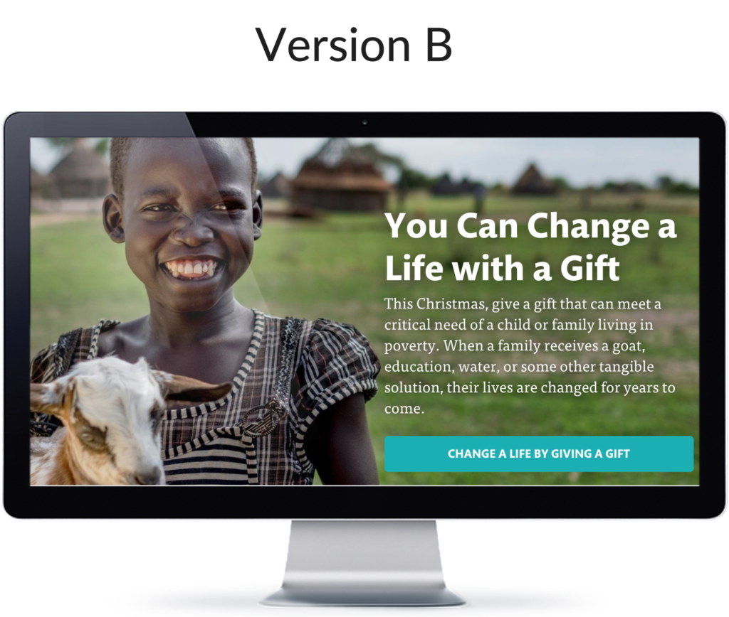 Homepage Example Added Value Proposition