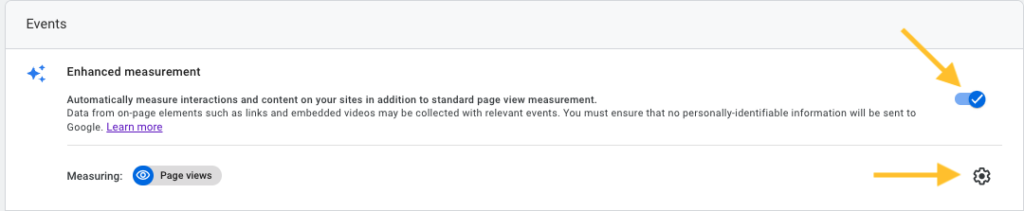 Google Analytics 4 Guide for Nonprofits - Enhanced Measurement